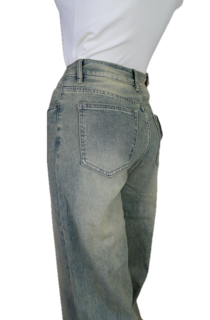 Wide Leg Jeans Verwassen 2.0