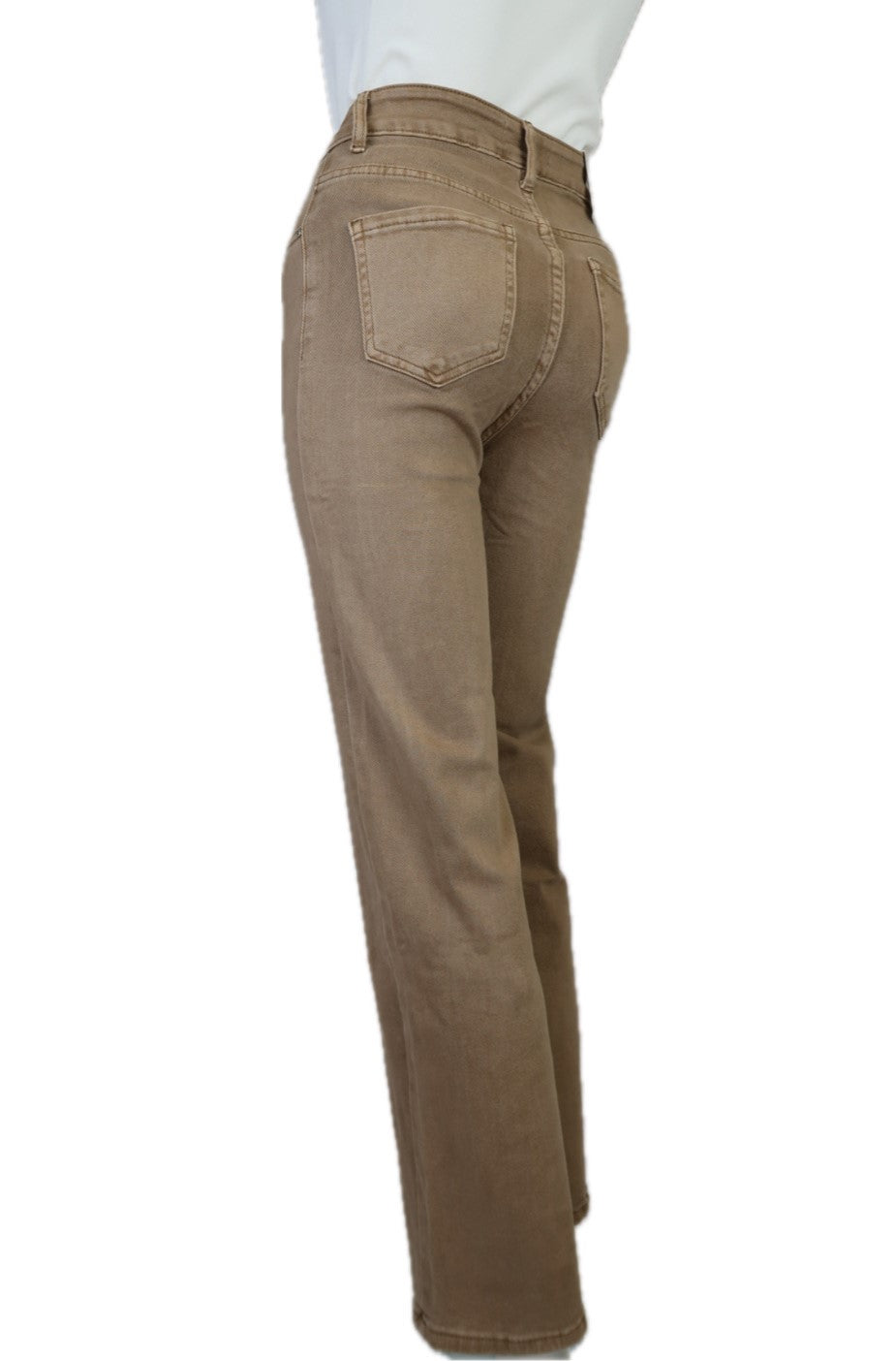 Wide Leg Jeans Brown