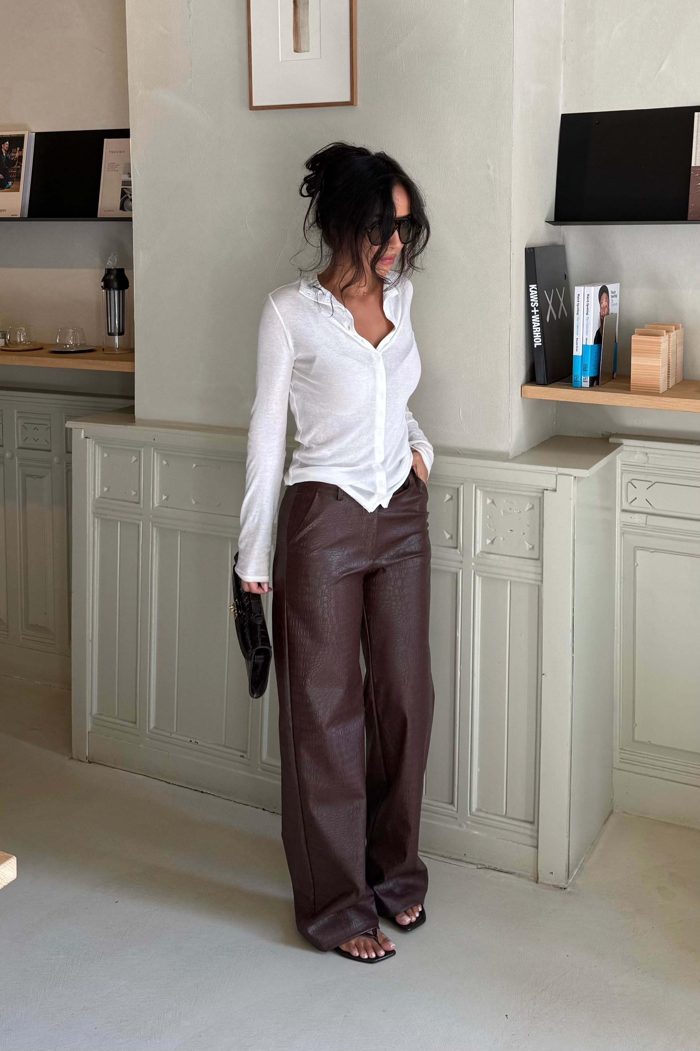 Gwen Croco Pants