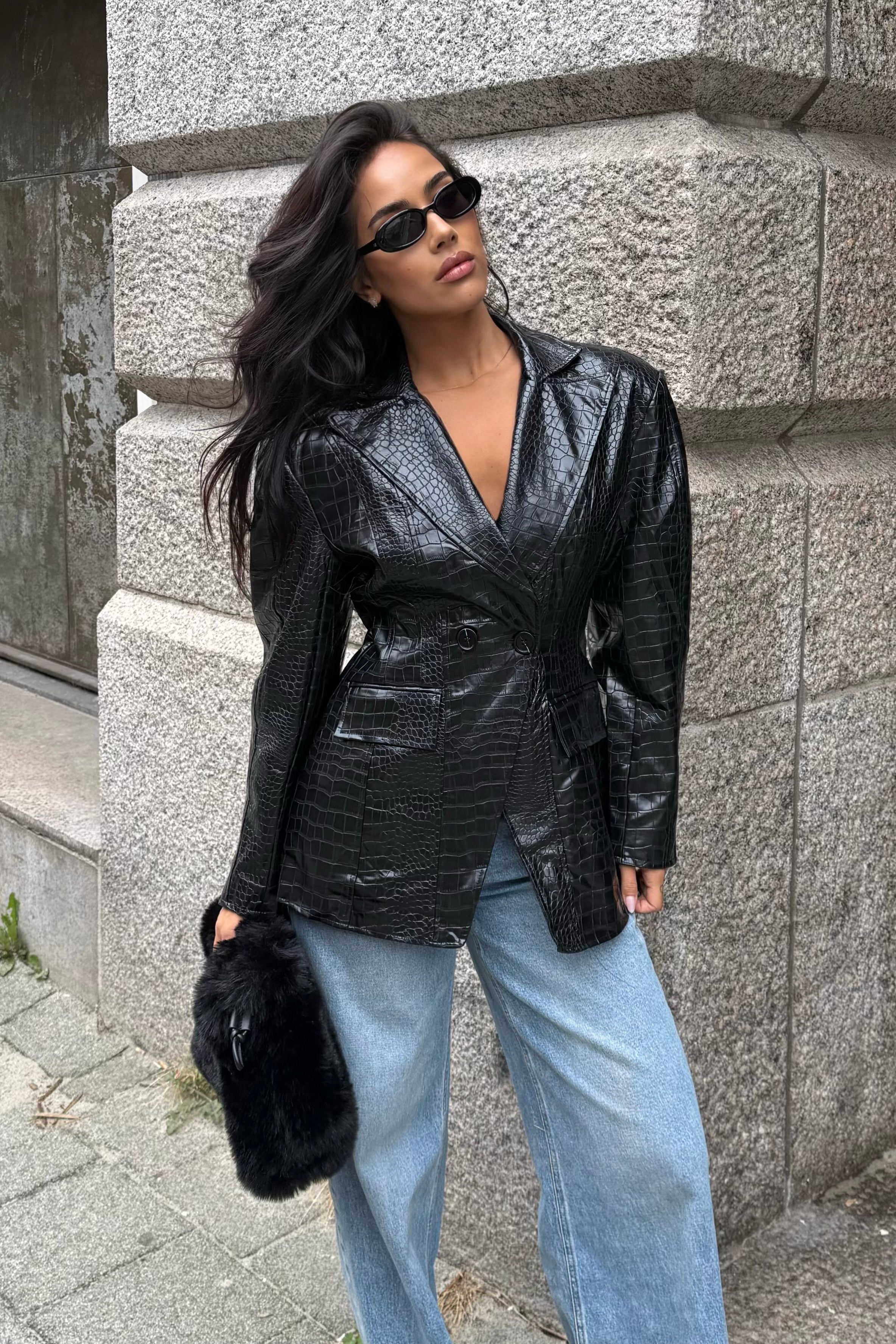 Willow Croco Blazer