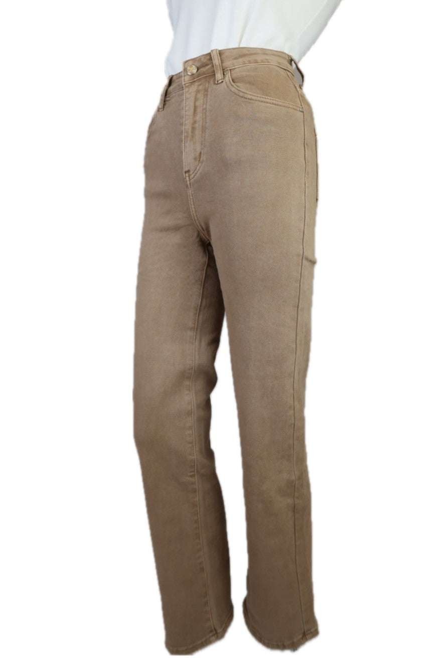 Wide Leg Jeans Brown