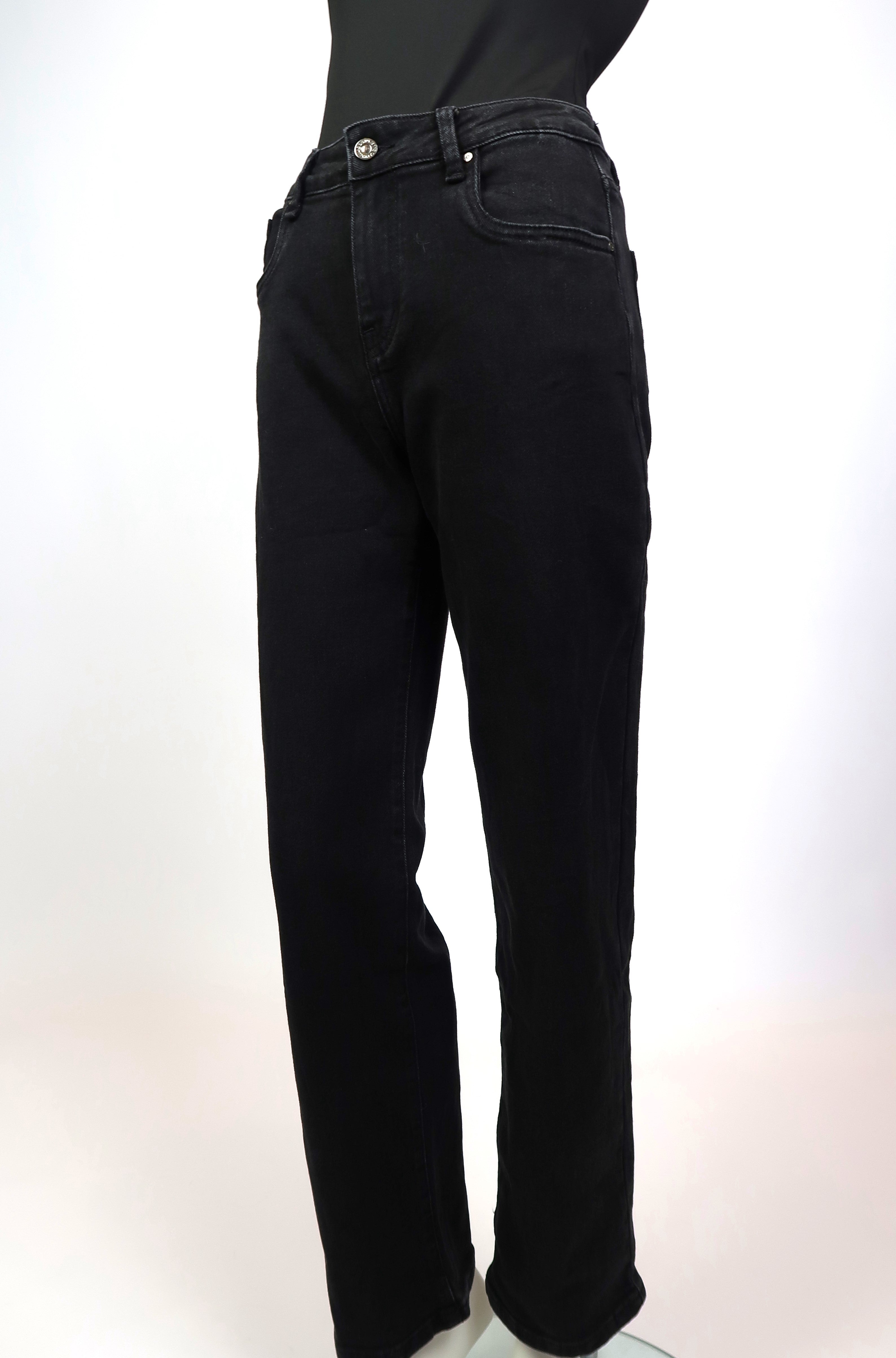 Straight Leg Jeans Dark Grey