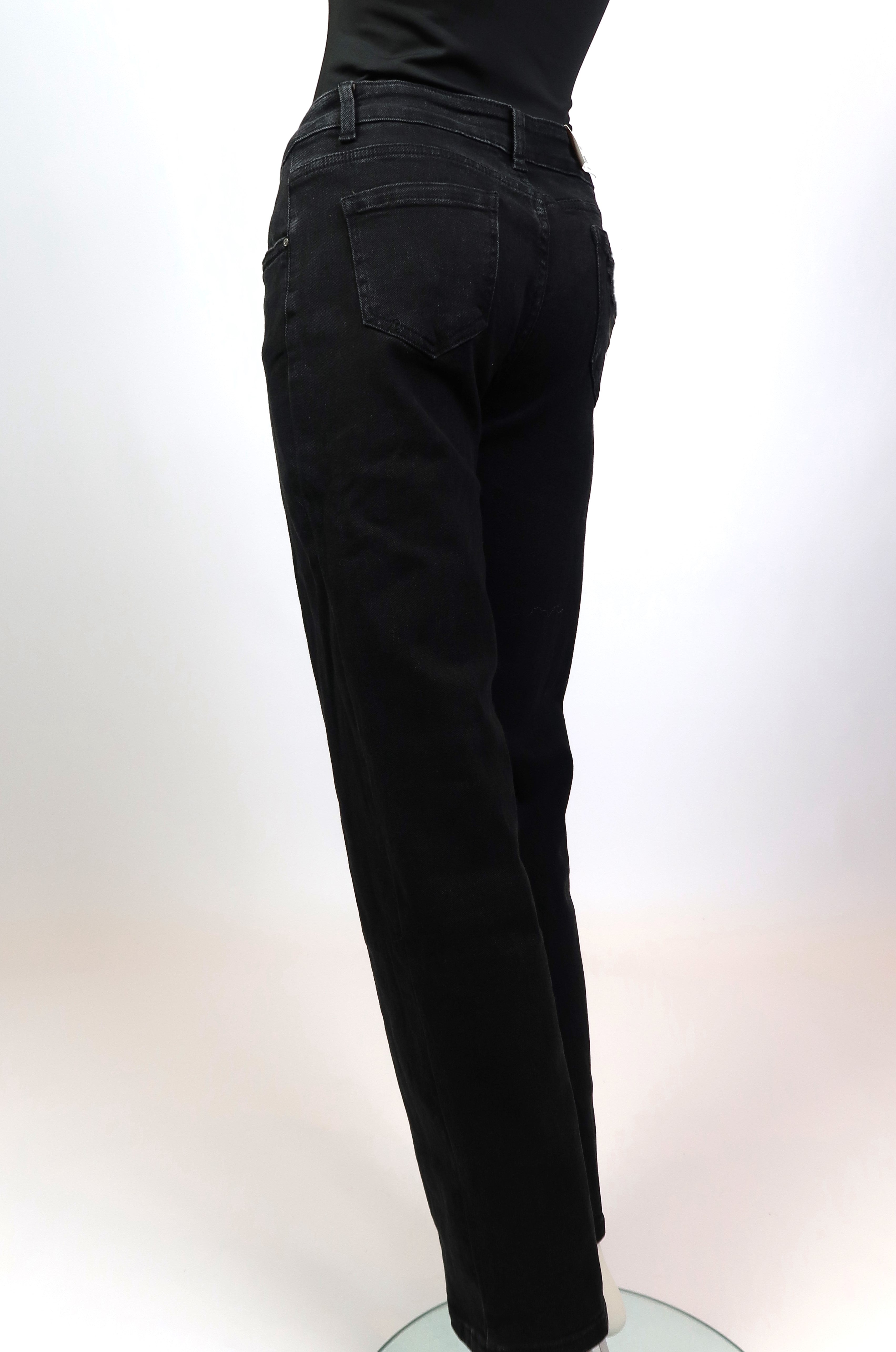 Straight Leg Jeans Dark Grey