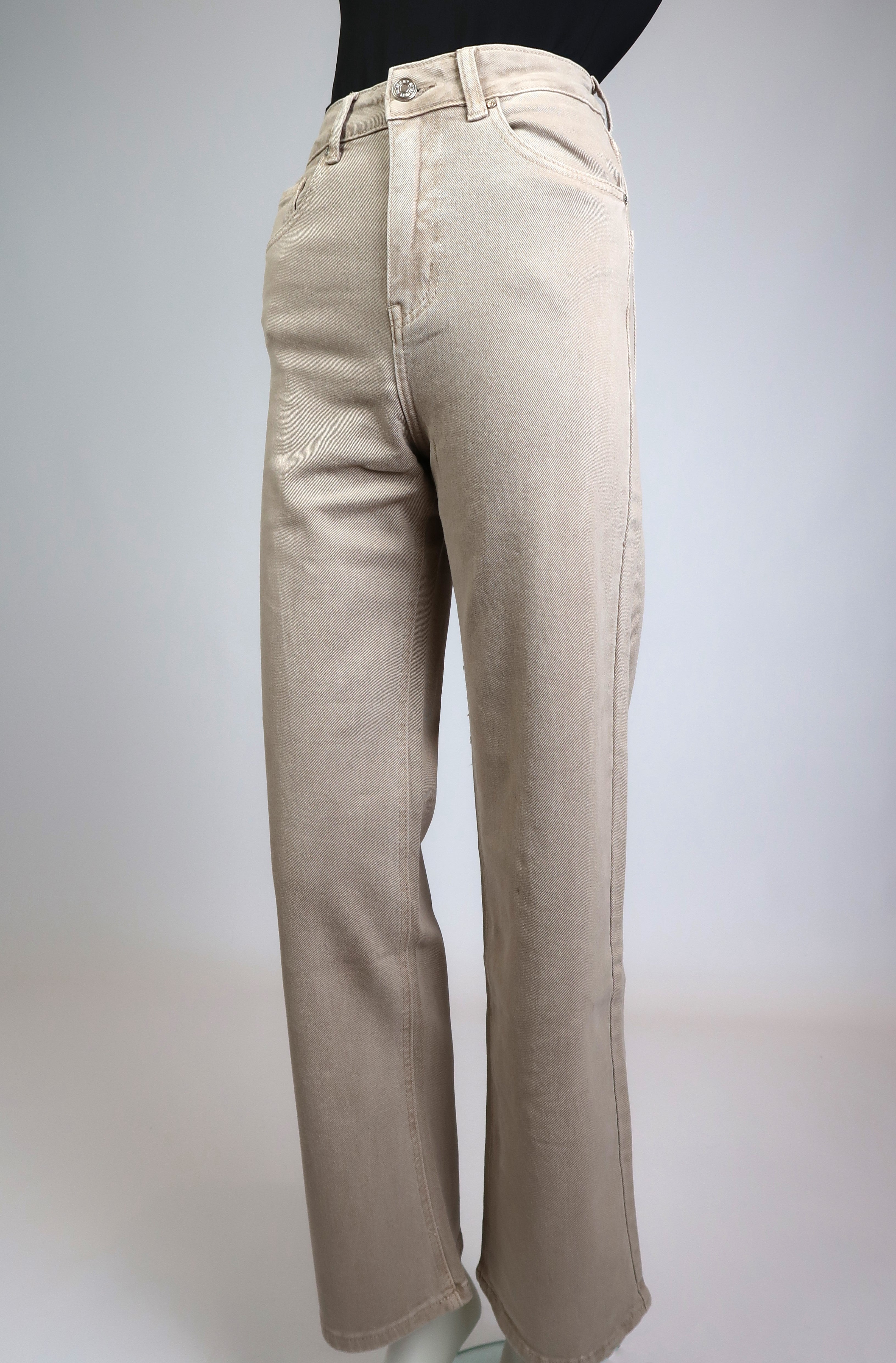 Wide Leg Jeans Sand