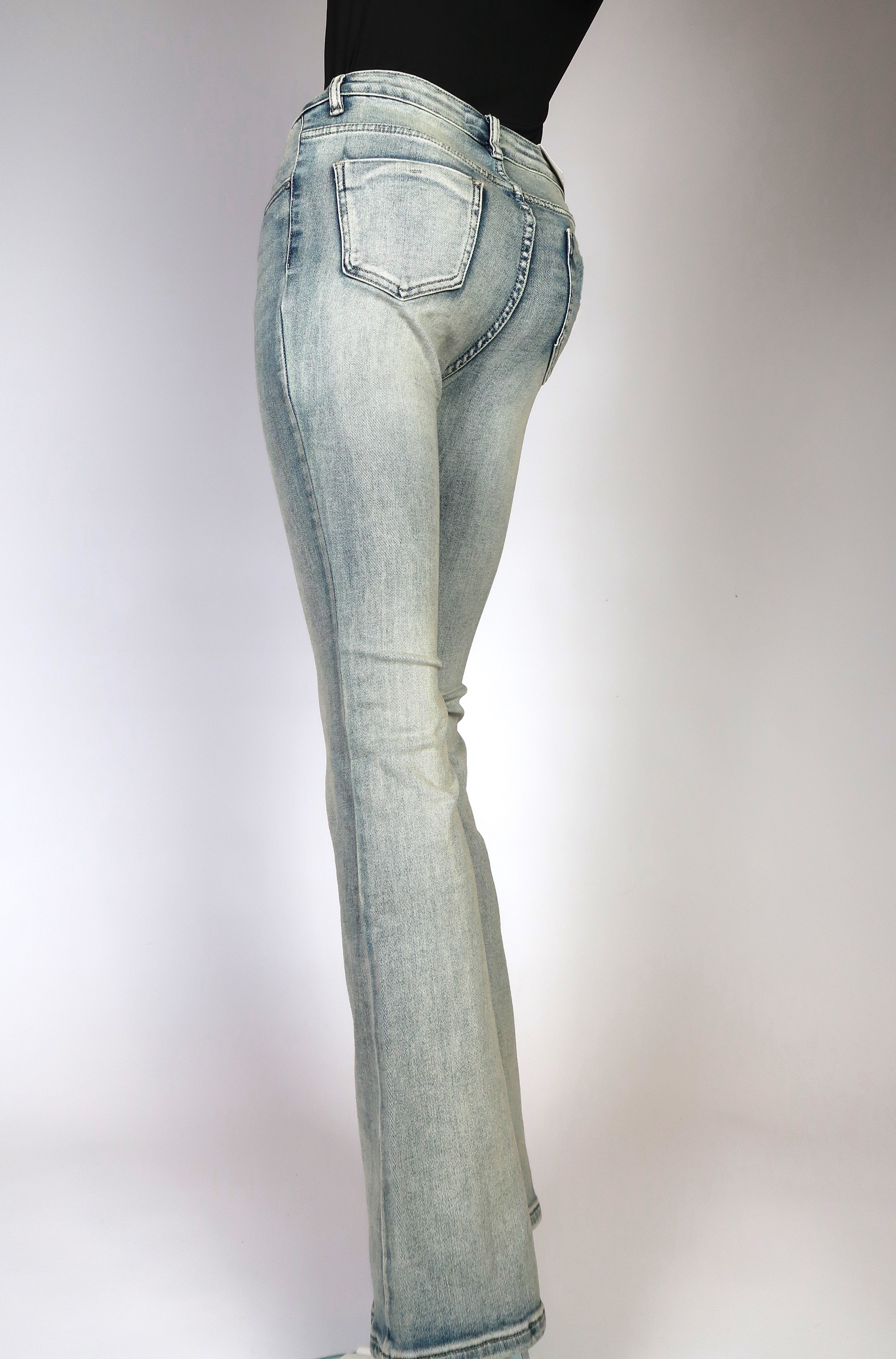 Flared Jeans Verwassen
