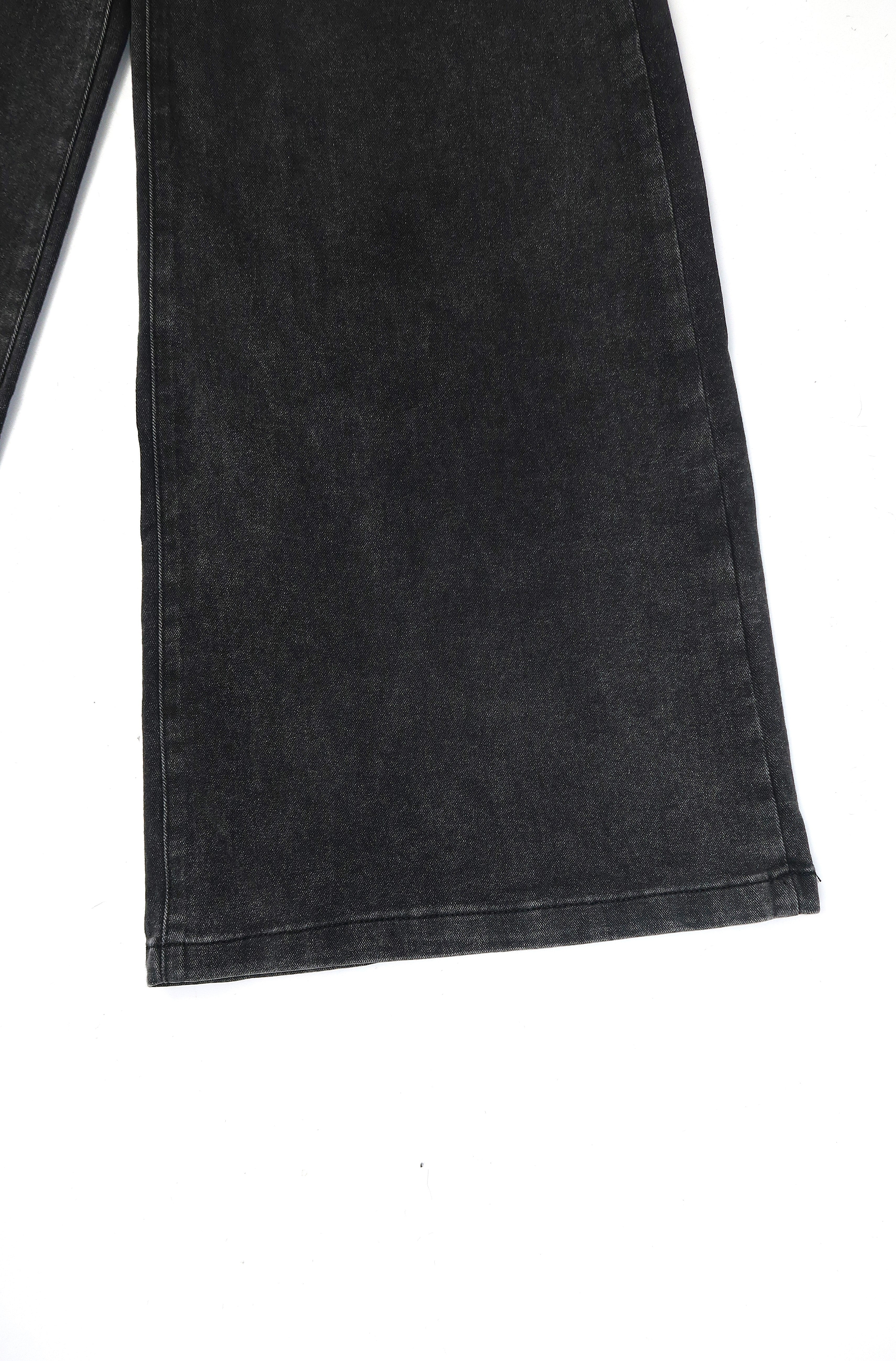 High Waist Jeans EXTRA Wide Leg Dark Grey