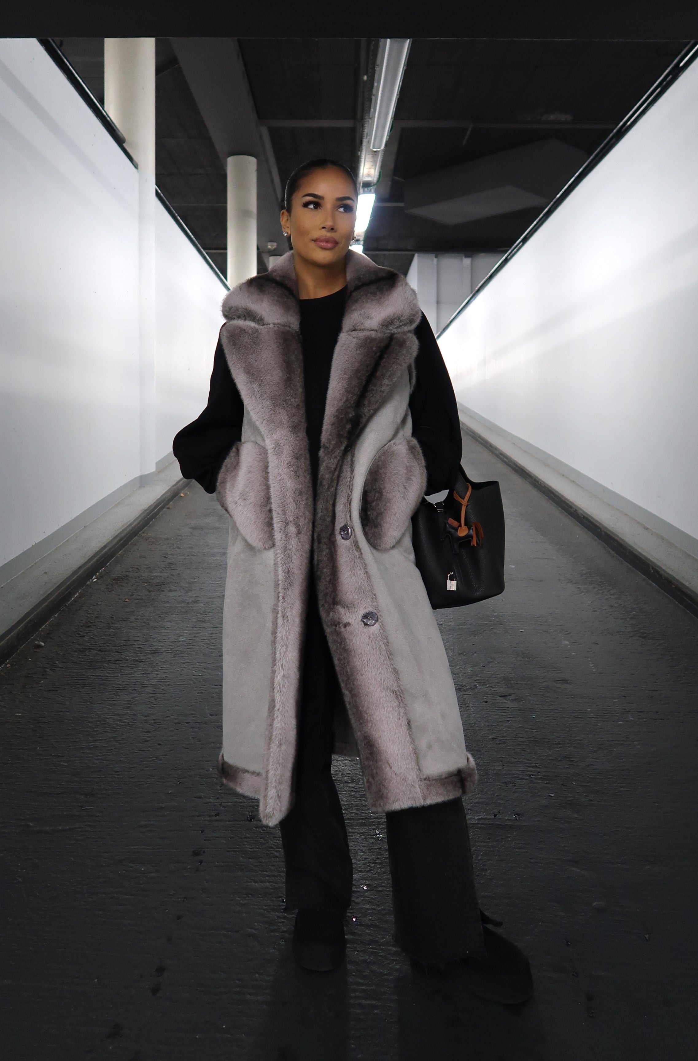 Amaya Reversable Faux Fur Gilet
