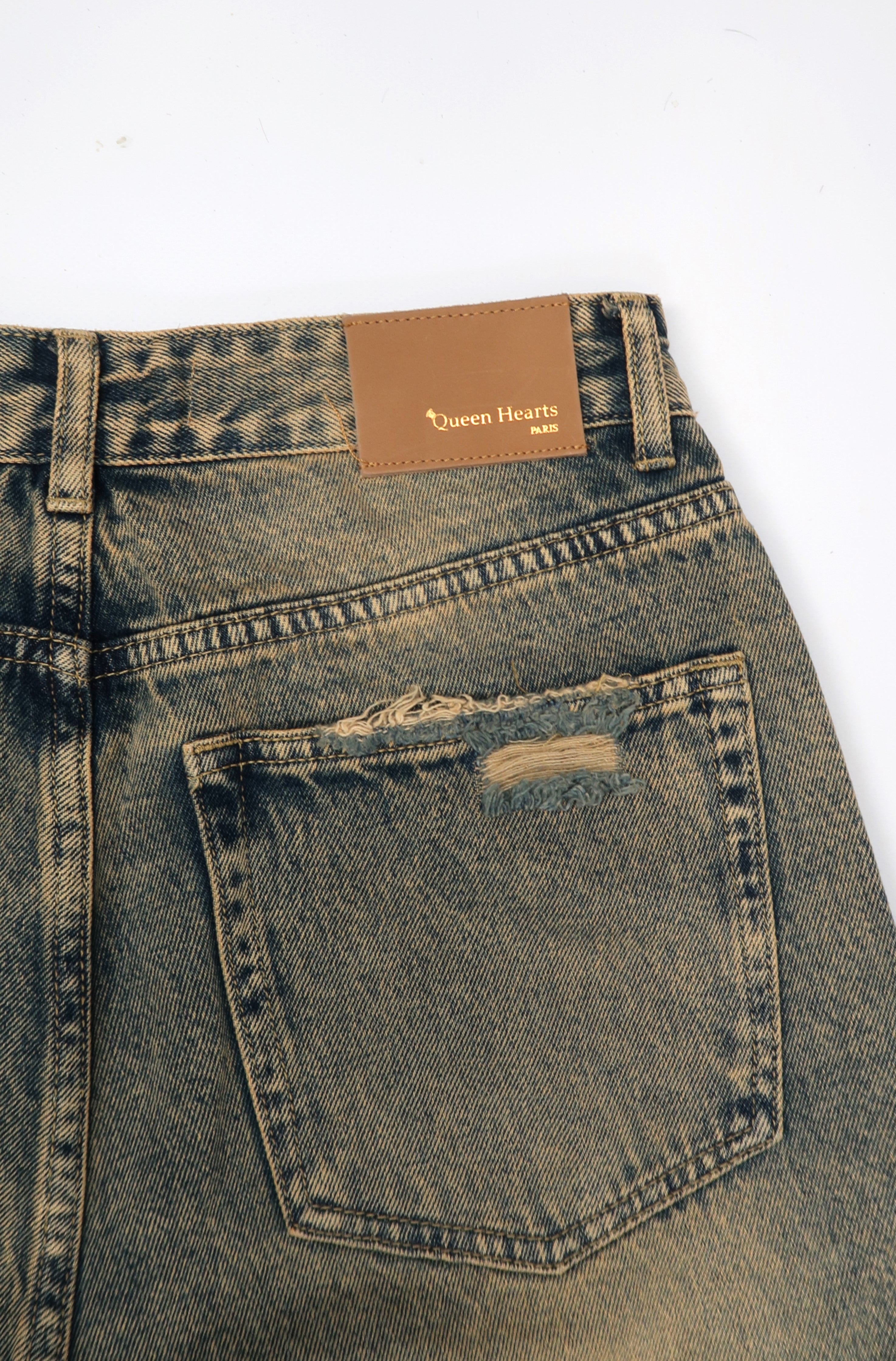 High Waist Wide Leg Jeans Ripped