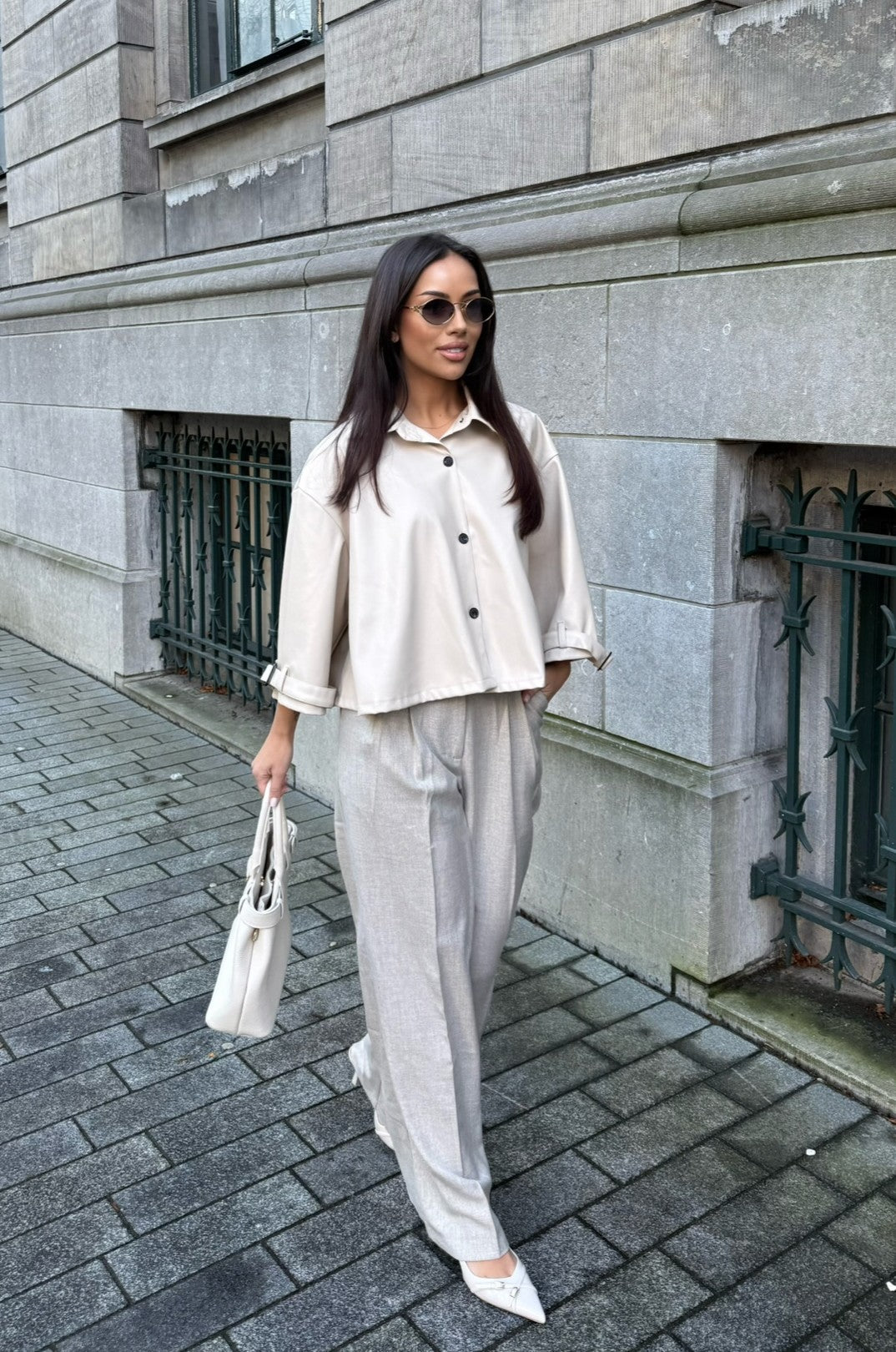 Willow Trenchcoat Short - Faux Leather