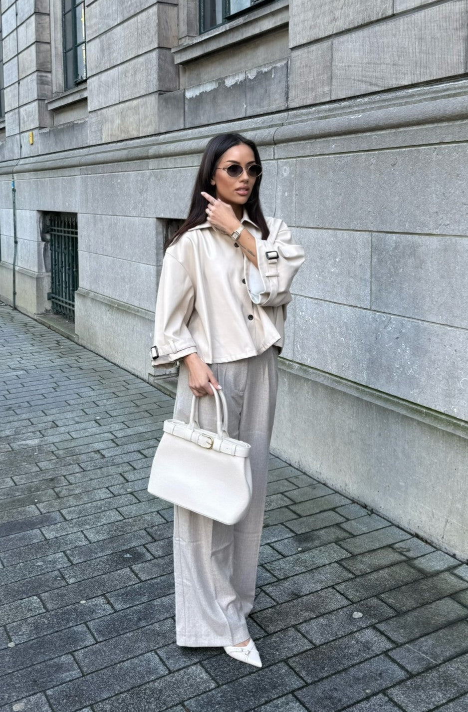 Willow Trenchcoat Short - Faux Leather