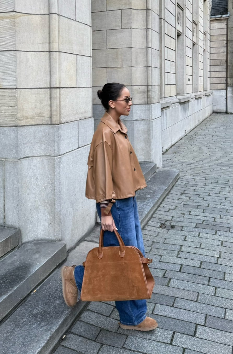 Willow Trenchcoat Short - Faux Leather