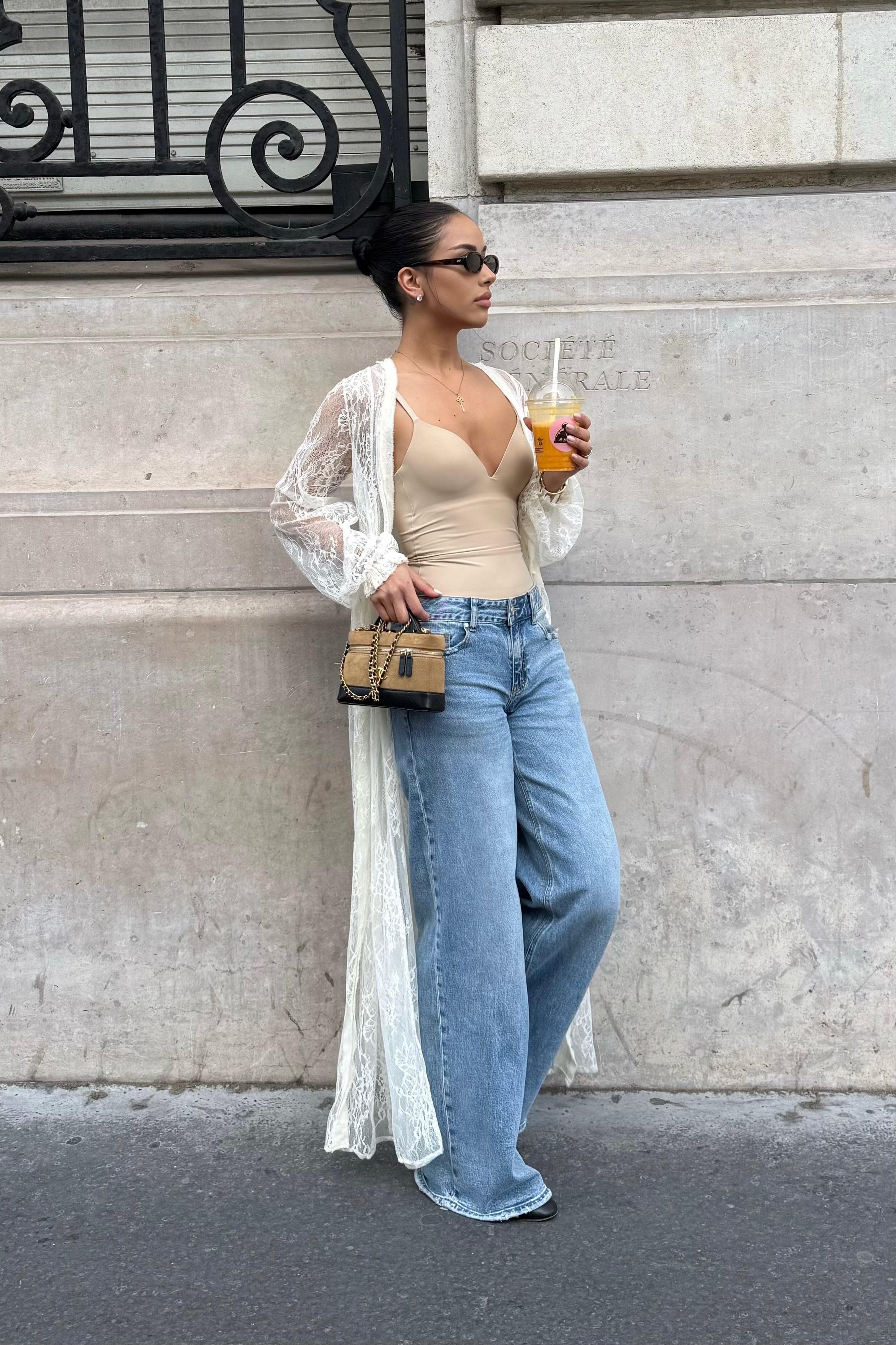 Queen Hearts Mid Waist Wide Leg Jeans