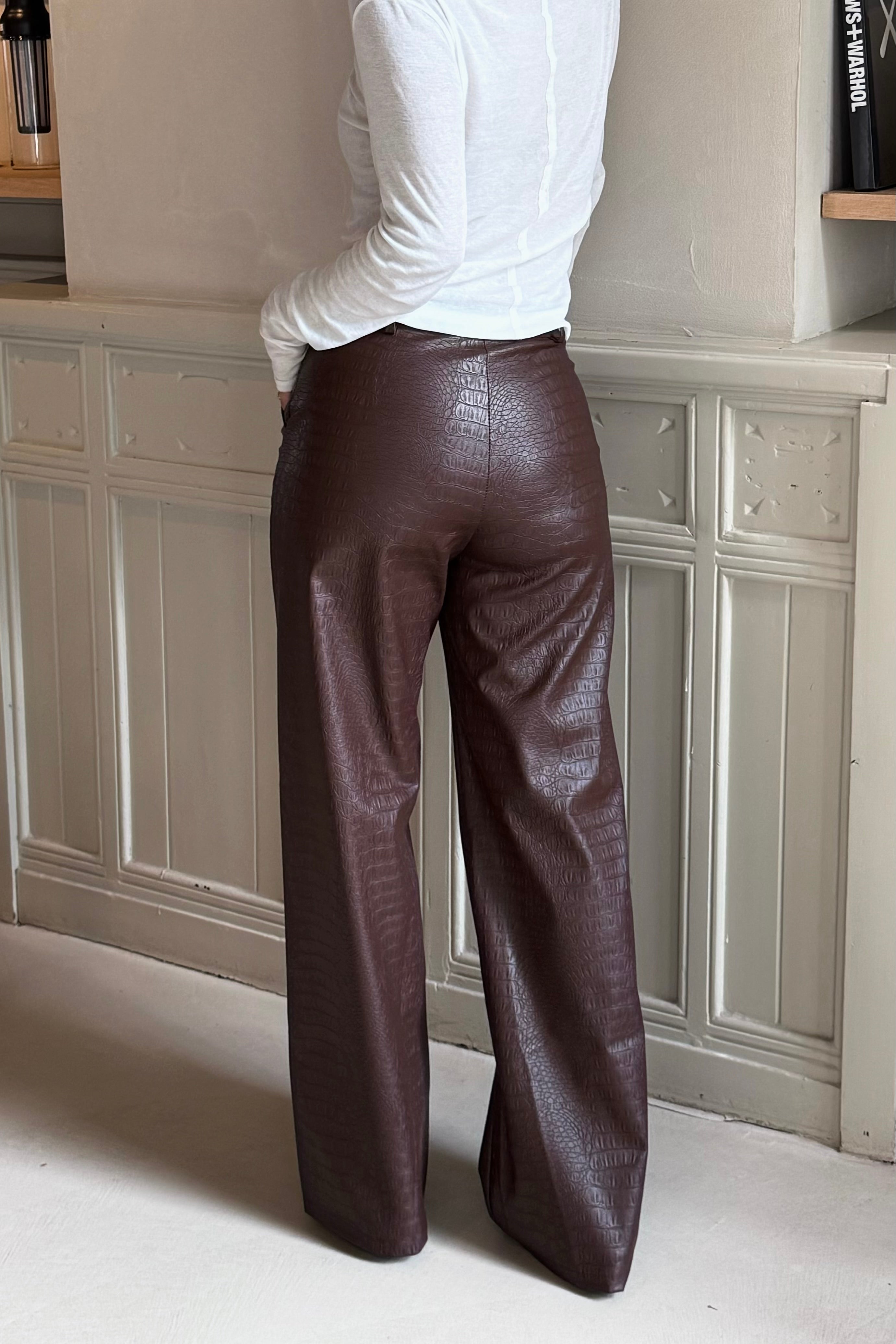 Gwen Croco Pants