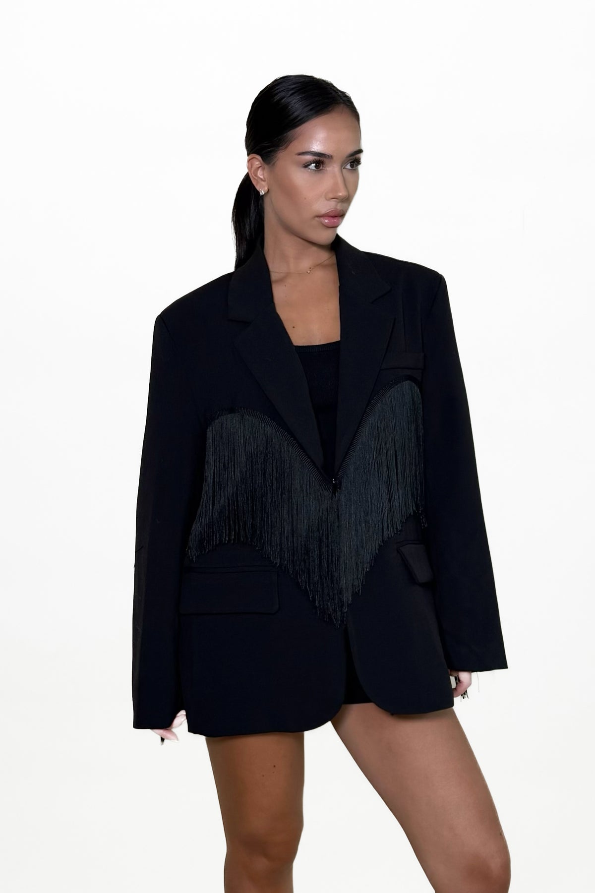 Louiza Fringe Blazer
