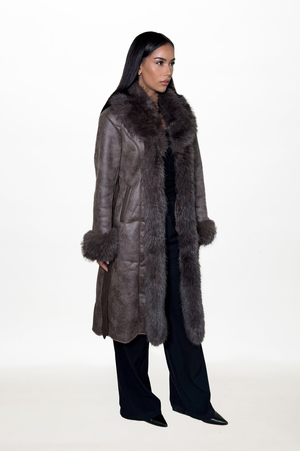 Isabella Faux Fur Lammy Coat