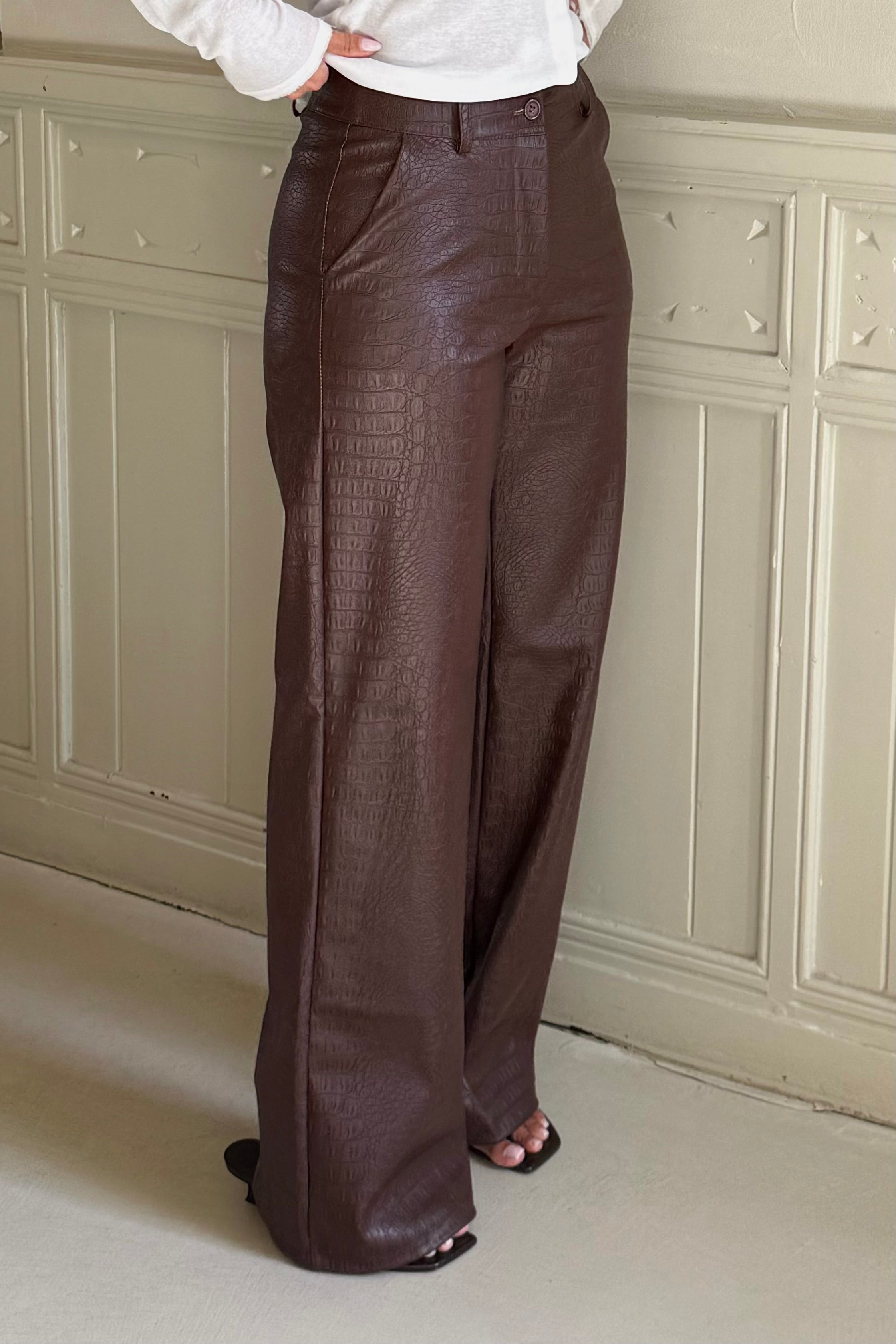 Gwen Croco Pants