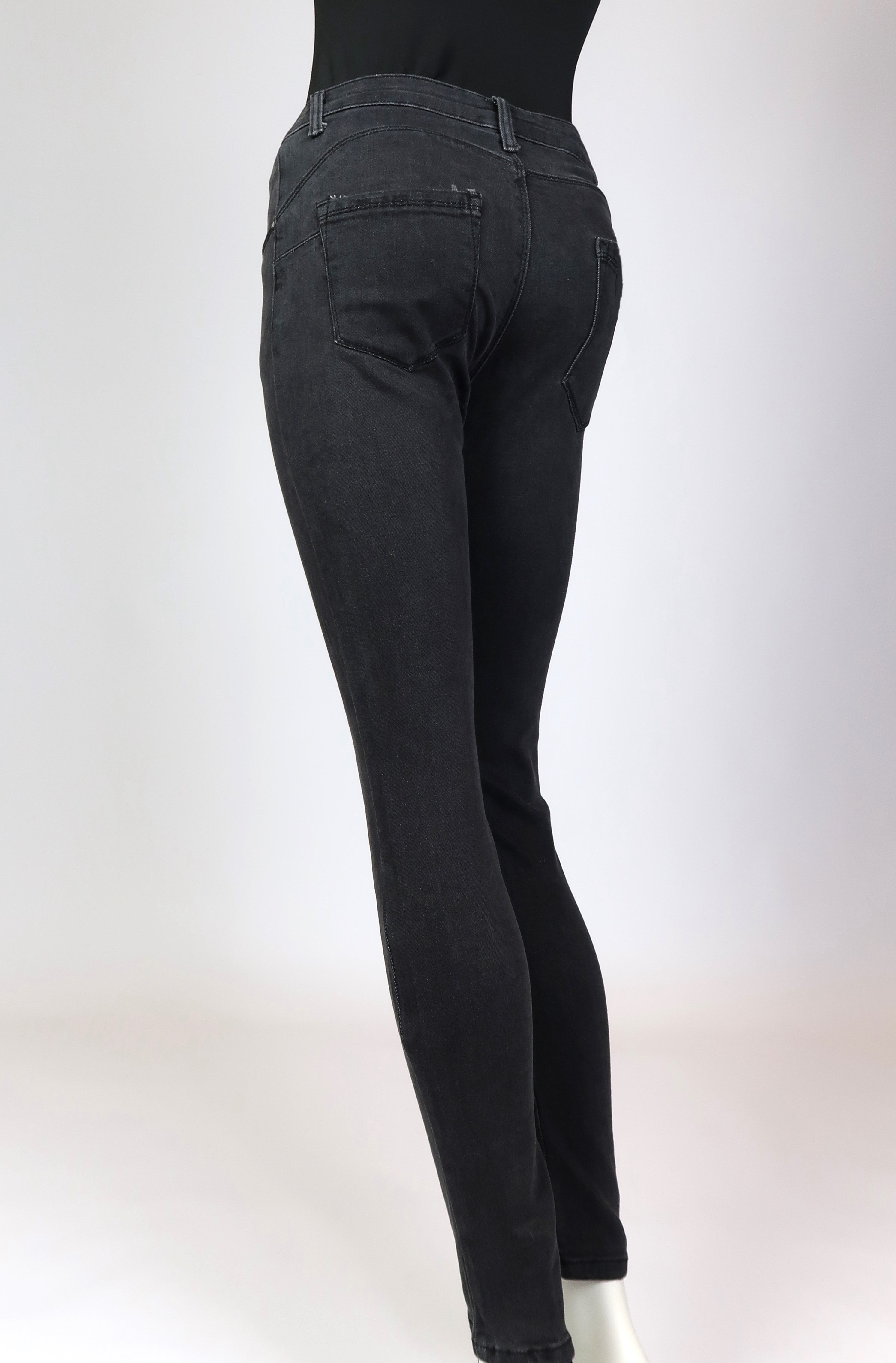 Denim Skinny Jeans Dark Grey