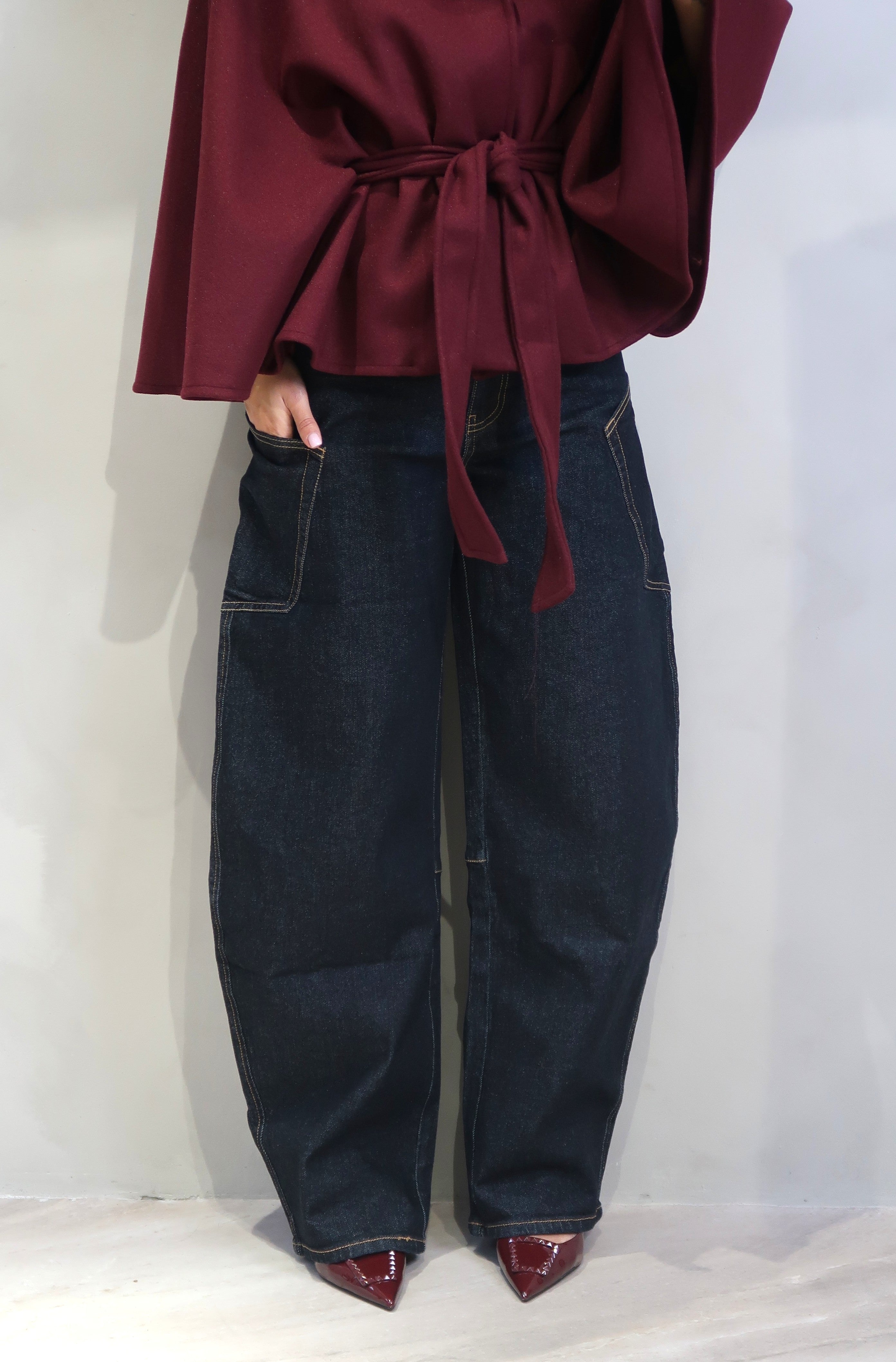 High Waist Barrel Jeans