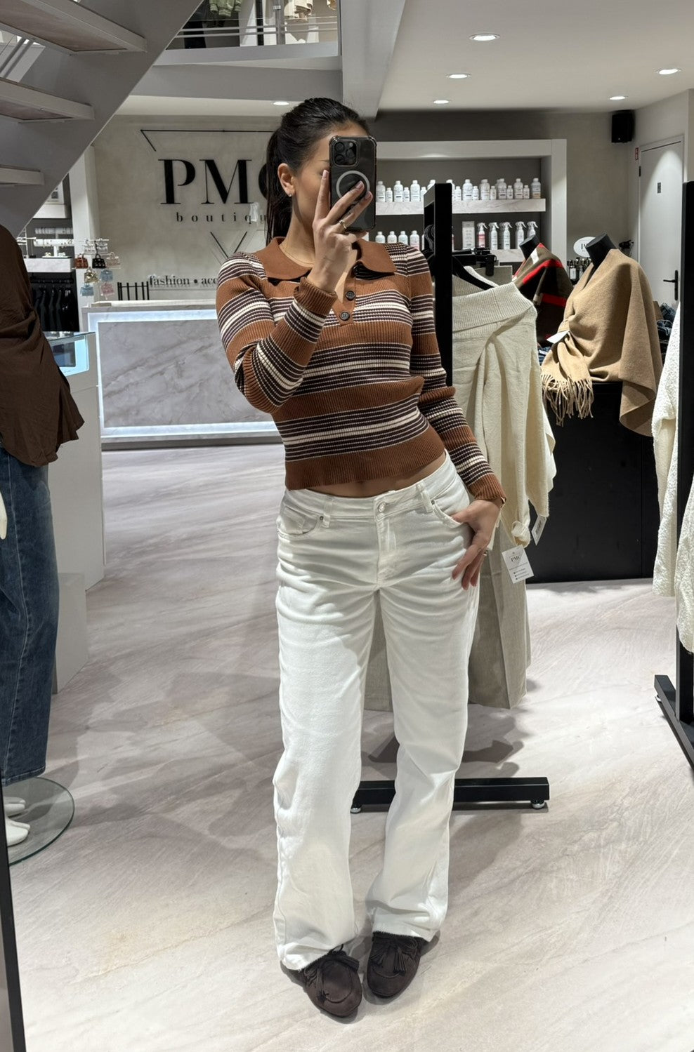 Wide Leg Jeans Off White