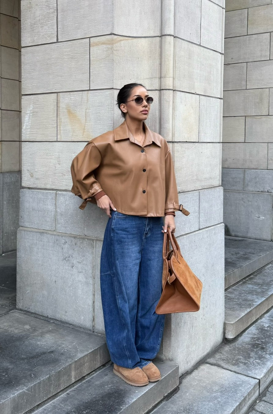 Willow Trenchcoat Short - Faux Leather