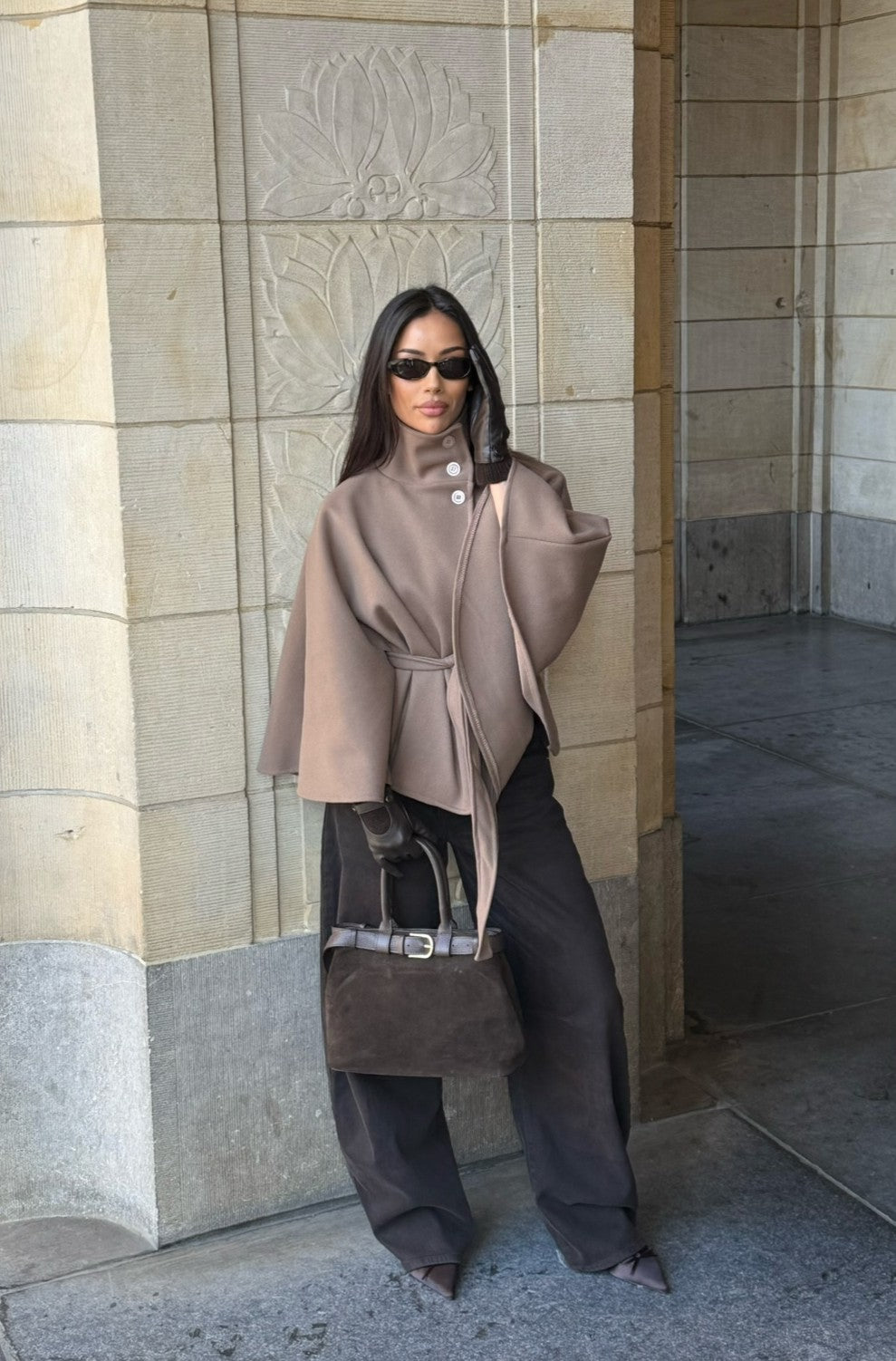 Celine Poncho Coat